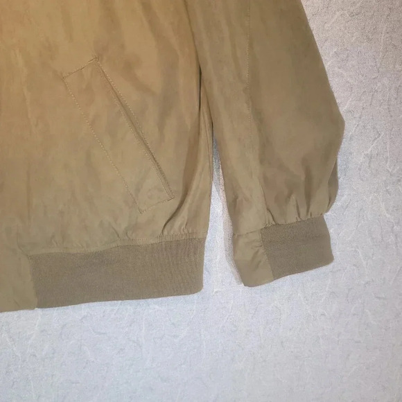 Arnold Palmer Men's Green Suede-Like  Long Sleeve Jacket Size 42-44 Large - Picture 5 of 11